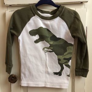 Boys camp dinosaur shirt